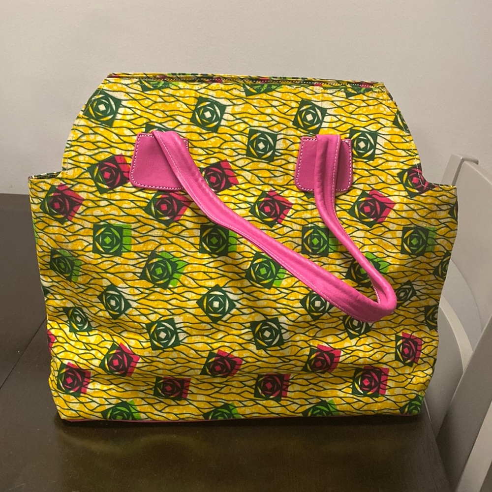 African print purse.